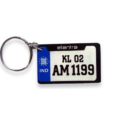 Single Side Wood Key Chain