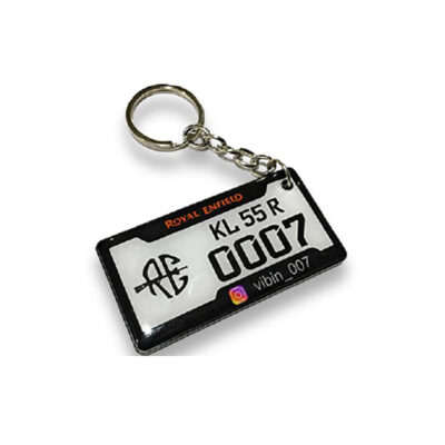 Single Side Wood Key Chain