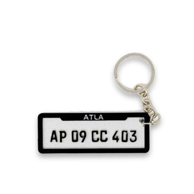 Single Side Wood Key Chain
